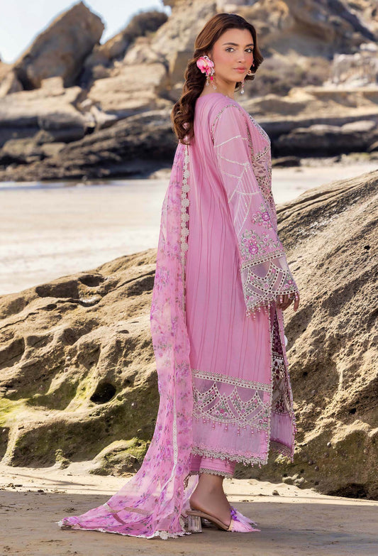 Adans Libas Lasserkari Embroidered Premium Lawn Unstitched 3 Piece - Jotey