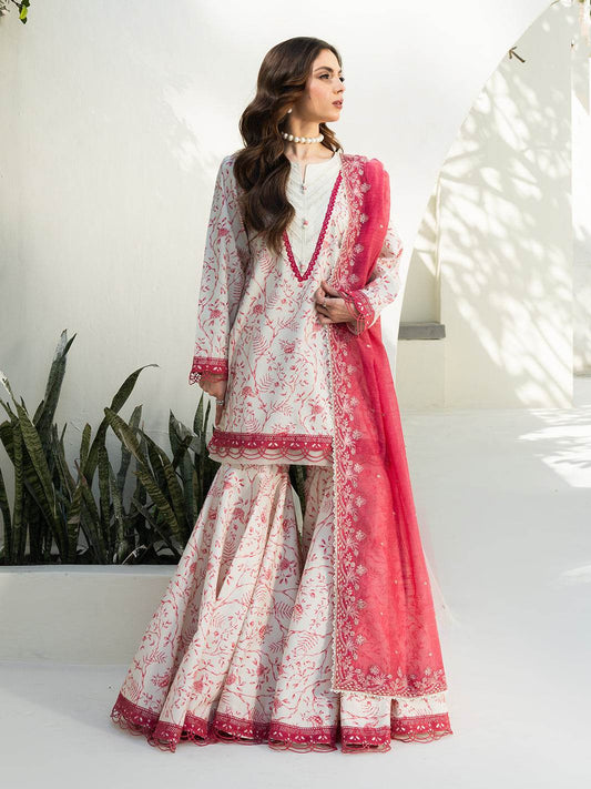 F&F Prints By Faiza Faisal Digital Printed Unstitched Lawn 3pcs - Jotey