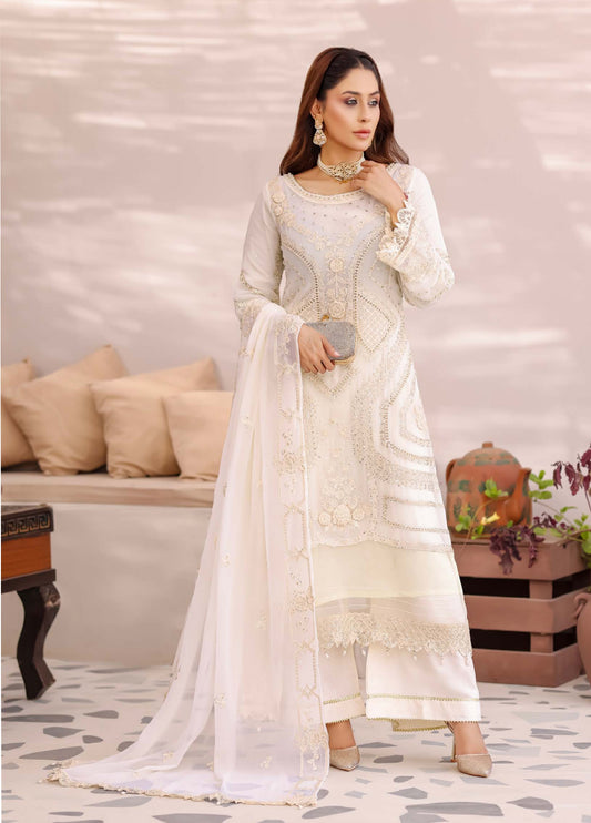 Ballerina By Bin khalid Embroidered Chiffon Unstitched Three Piece