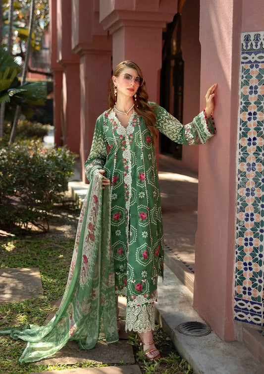 Elaf Premium Signature Embroidered Lawn Unstitched 3pcs - Jotey