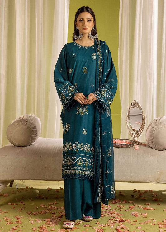 Khoobsurat Signature Shamiyana Luxury Embroidered Lawn 3pcs - Jotey