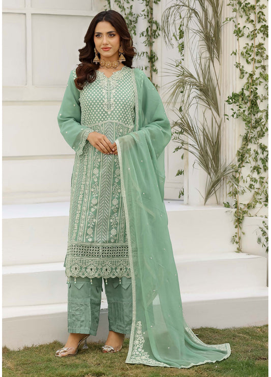 Lavish by Bin Hameed Luxury Embroidered Chiffon Semi-Stitched 3Pcs