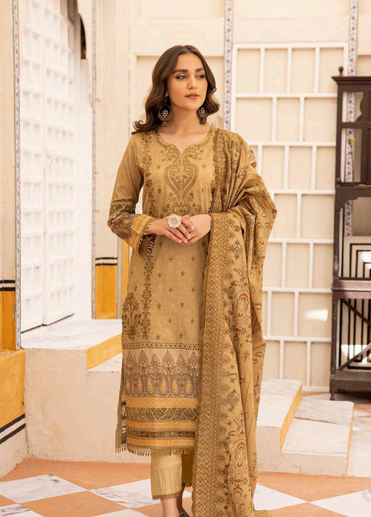 Almaas By Johra Embroidered & Printed Lawn Unstitched 3Pcs - Jotey