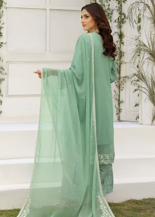 Lavish by Bin Hameed Luxury Embroidered Chiffon Semi-Stitched 3Pcs