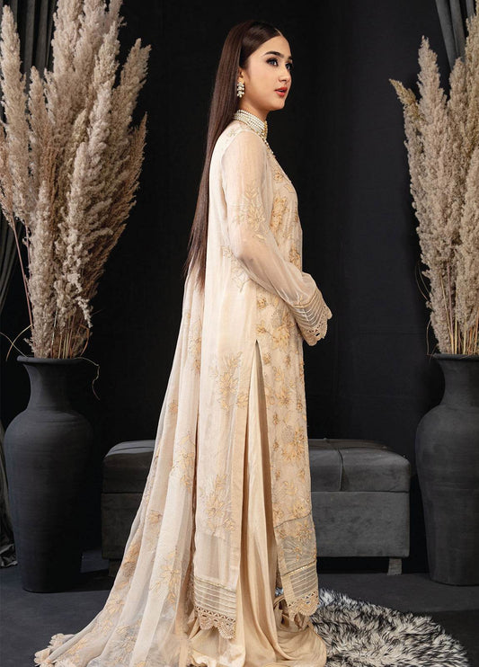 Khoobsurat Libas By Anaya Hoor Signature Chiffon Unstitched 3pcs - Jotey