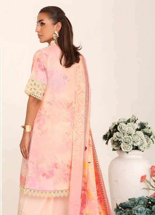 Inshal by Johra Chikankari + Printed Lawn Unstitched 3Pcs