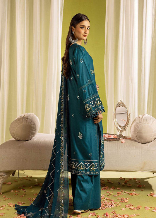 Khoobsurat Signature Shamiyana Luxury Embroidered Lawn 3pcs - Jotey