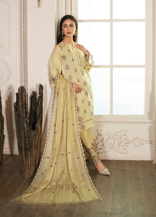 Mah-E-Noor By Angan Embroidered Lawn Unstitched 3Pcs