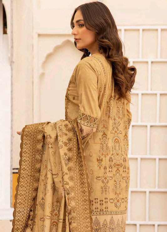 Almaas By Johra Embroidered & Printed Lawn Unstitched 3Pcs - Jotey