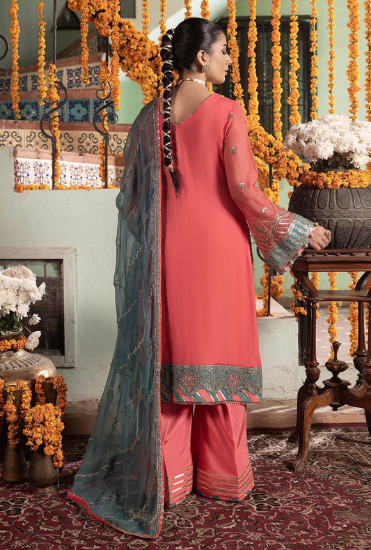 Rang-E-Mehfil Festive Unstitched Chiffon 3pcs - Jotey