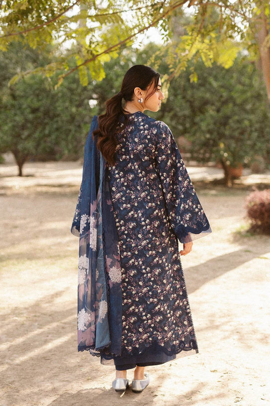 AYZEL Core Collection Embroidered Unstitched Lawn 3pcs - Jotey