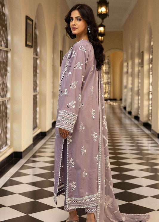 Khoobsurat Lawnkari Embroidered Lawn Unstitched 3pcs - Jotey