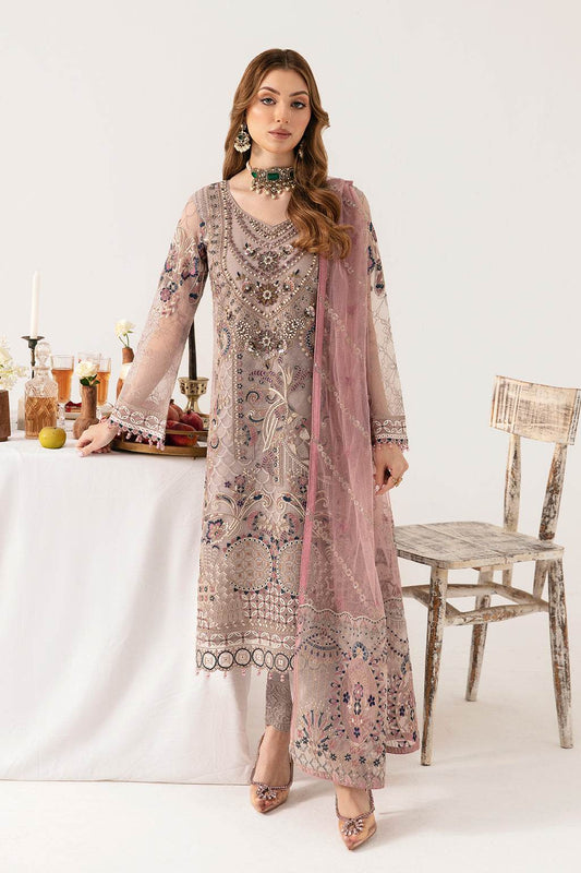 Minhal By Ramsha Chiffon Vol-11 Semi-Stitched 3pcs - Jotey