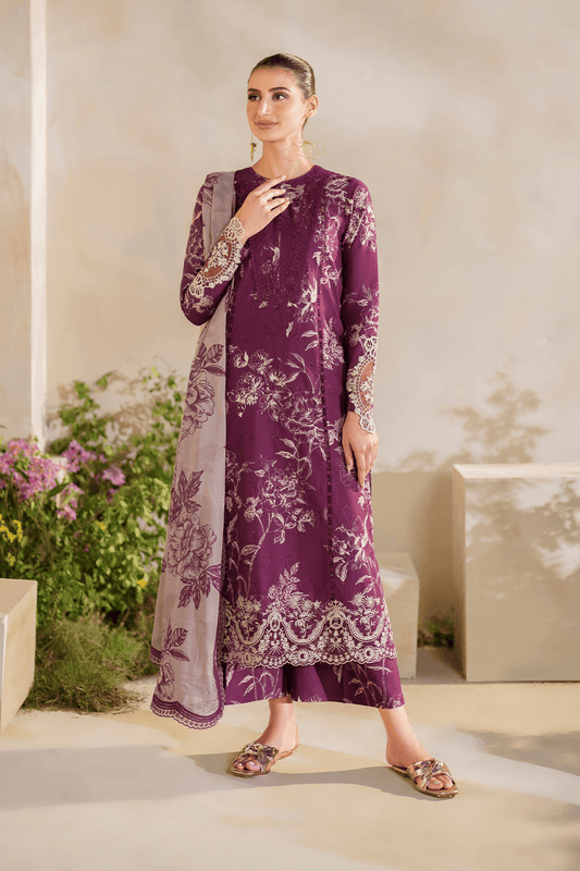 Iznik Festive Lawn Embroidered Unstitched 3pcs - Jotey