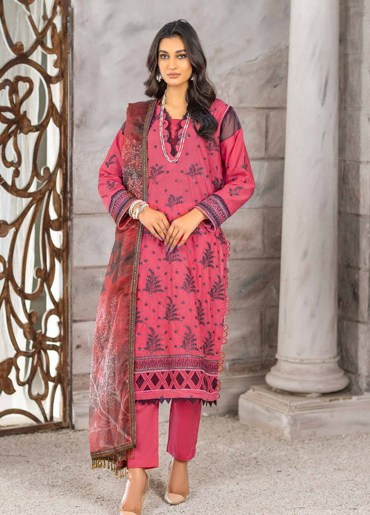 Rimal Vol-12 Embroidered & Sequence Work Lawn Unstitched 3pcs