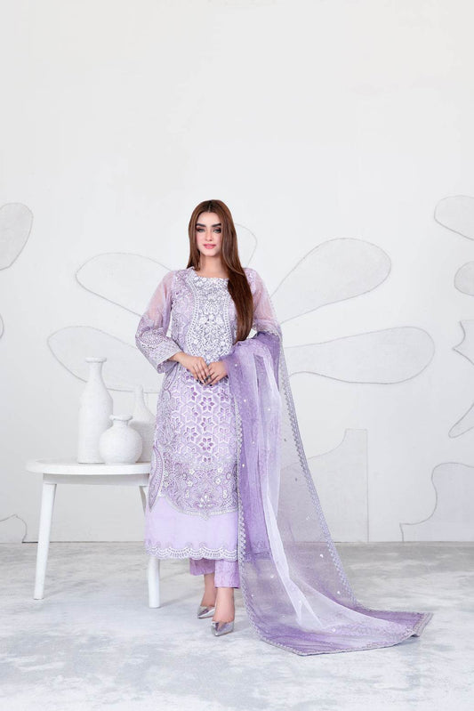 Gelareh By Tawakkal Fabrics Embroidered Unstitched 3pcs - Jotey