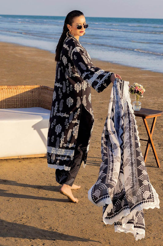 Gul Ahmed Printed Summer Lawn'25 Unstitched 3pcs - Jotey