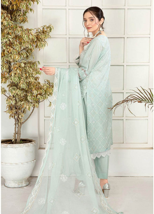 Sherine By Anaya Hoor Embroidered Lawn Unstitched 3pcs - Jotey