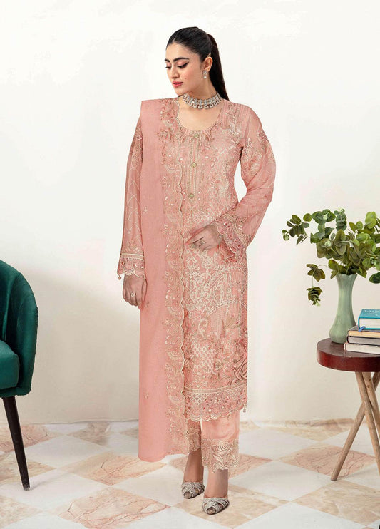 Sangeet By Ramsha Chiffon Unstitched 3pcs - Jotey