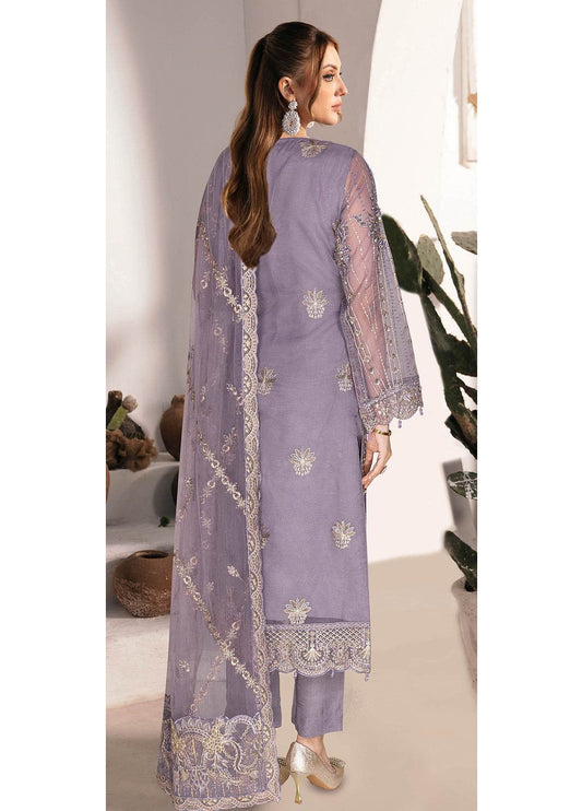 Ramsha Luxury Festive Formals Embroidered Unstitched 3pcs - Jotey