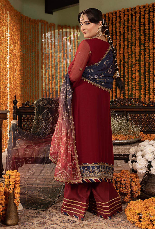 Rang-E-Mehfil Festive Unstitched Chiffon 3pcs - Jotey