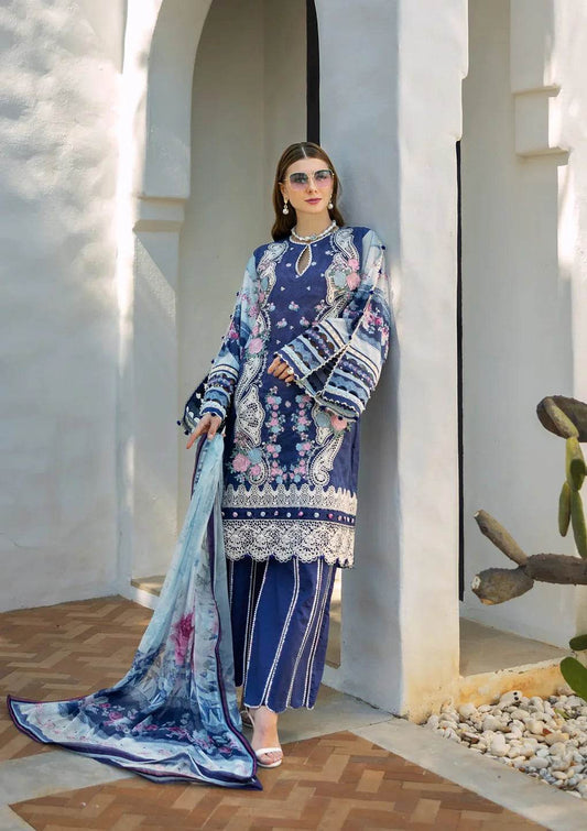 Elaf Premium Signature Embroidered Lawn Unstitched 3pcs - Jotey