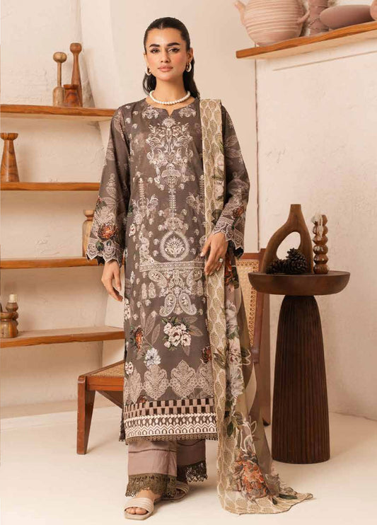 Nehal By Johra Embroidered Printed Lawn Unstitched 3Pcs