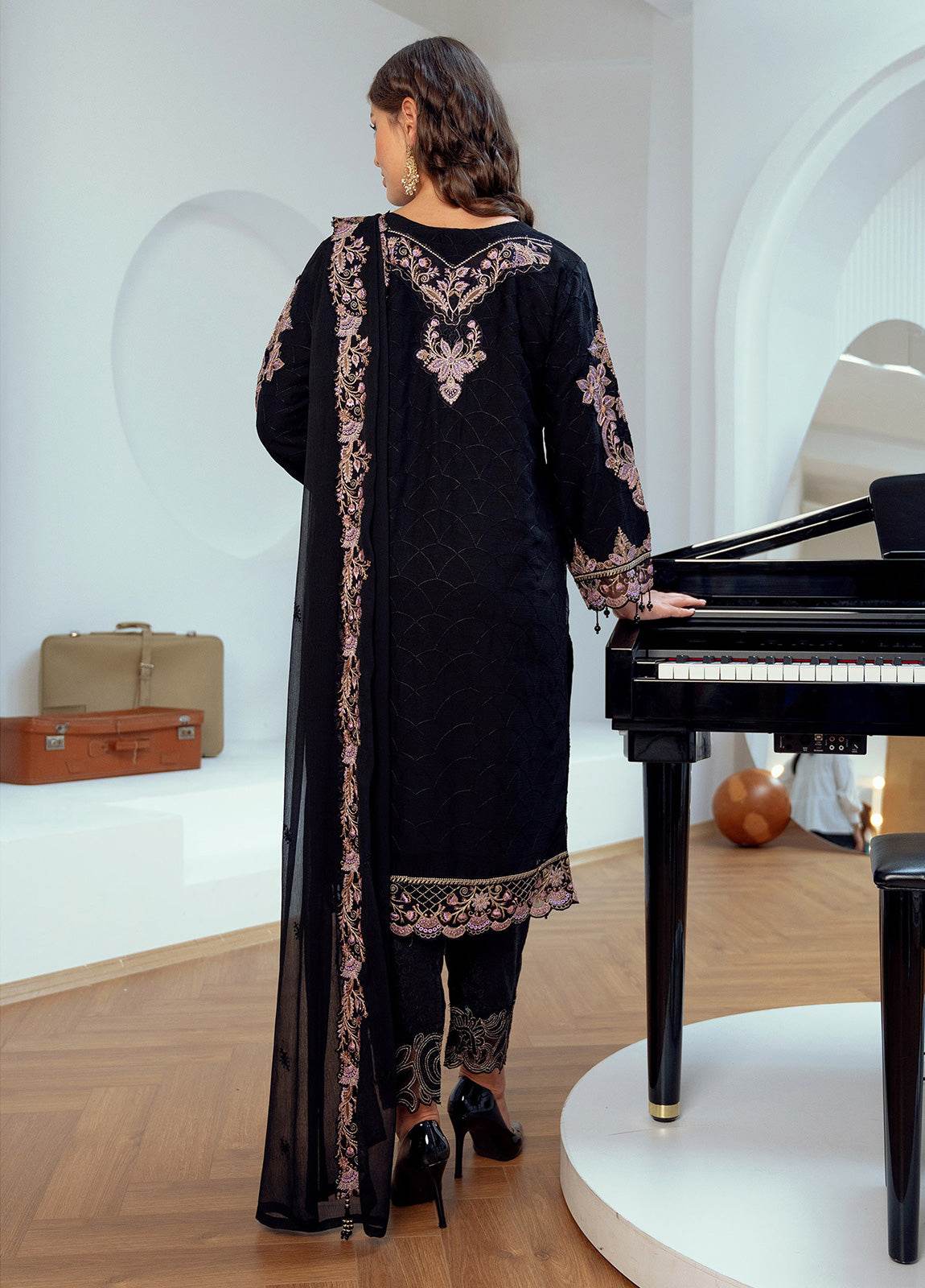 MEHRIMA By Noori Stitched Chiffon Luxury 3pcs - Jotey