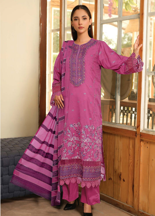 Feeha by Johra Embroidered Jaquard Lawn Unstitched 3Pcs
