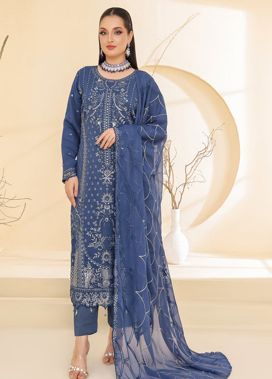 Raise By Bin Hameed Luxury Embroidered Chiffon Unstitched 3 Piece