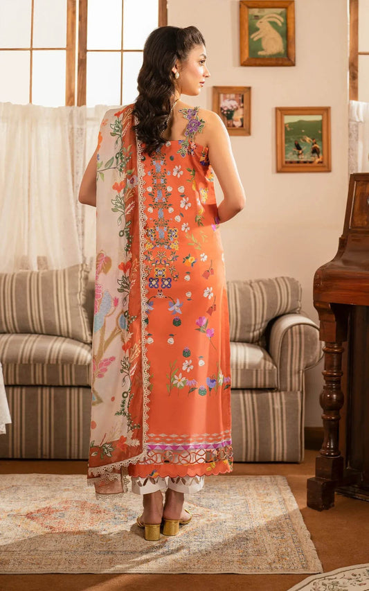 Meraki By Asifa And Nabeel Vol-01 Embroidered Lawn Unstitched 3pcs - Jotey