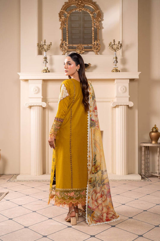 Atiya Irfan Preet Vol-02 Embroidered Unstitched Lawn 3pcs - Jotey