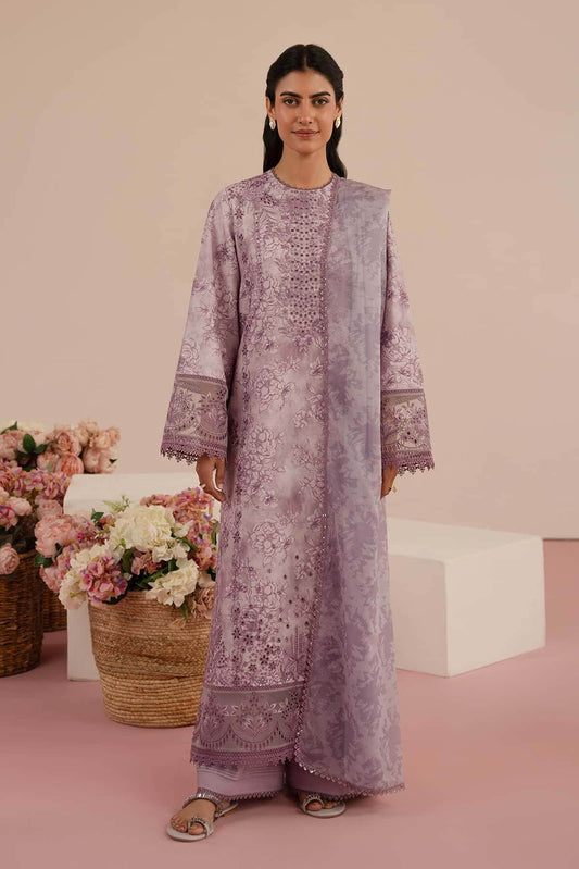 Floral Charm By Afrozeh Embroidered Lawn Unstitched 3pcs - Jotey