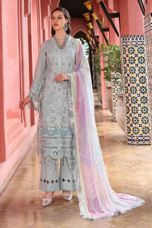 Baazar By Nureh Embroidered Chikankari Lawn Unstitched 3pcs - Jotey