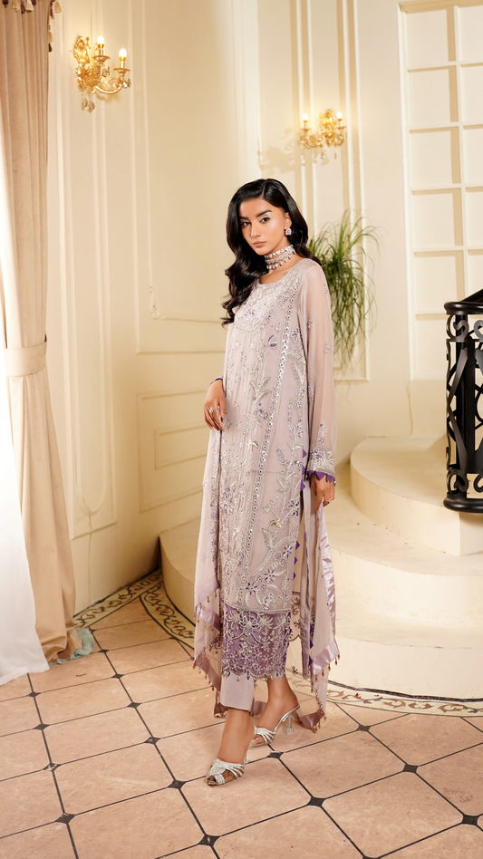 Farmaish By Zebtan Vol 7 Embroidered Chiffon Unstitched 3pcs