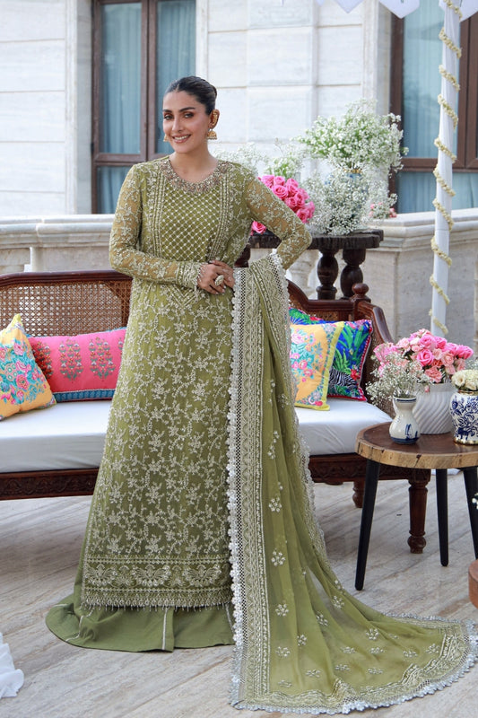 Gulmina Embroidered Chiffon Unstitched 4 Piece