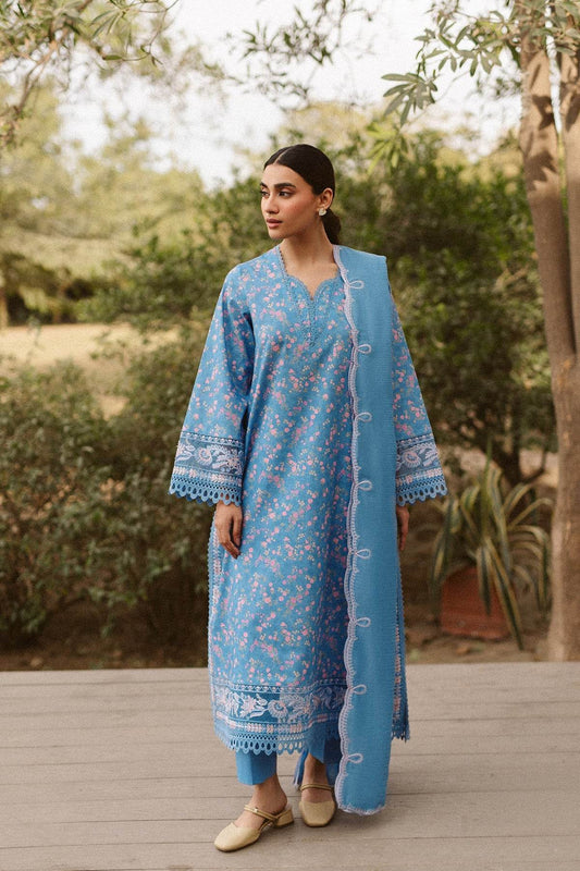 AYZEL Core Collection Embroidered Unstitched Lawn 3pcs - Jotey
