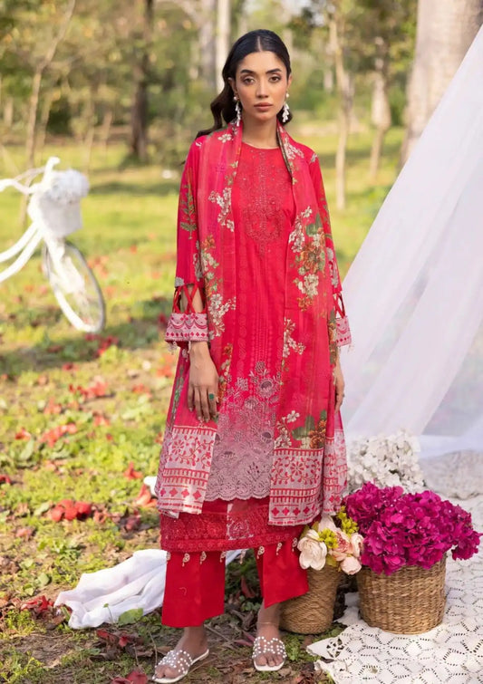 Nur Vantage Embroidered Lawn Unstitched 3 Piece