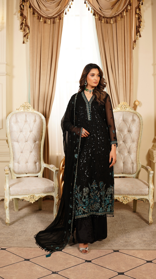 Farmaish By Zebtan Vol 7 Embroidered Chiffon Unstitched 3pcs