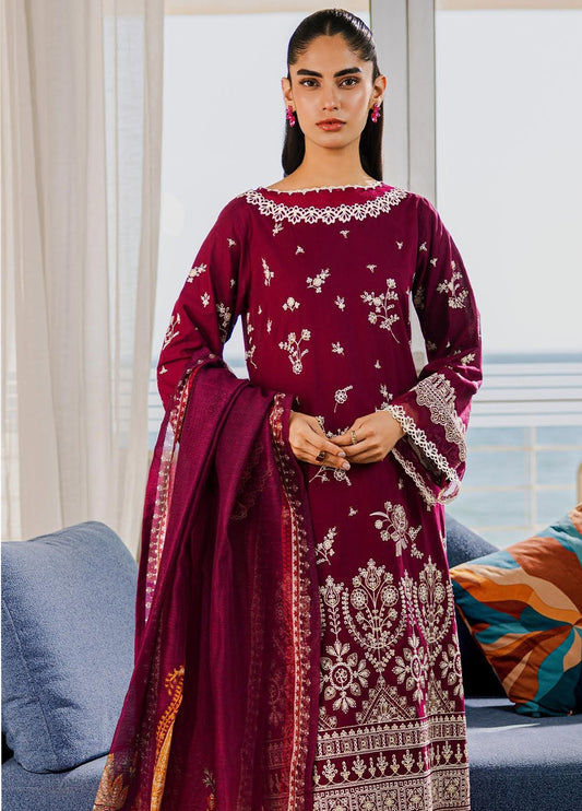 Zellbury Chikankari Embroidered Lawn Unstitched 3Pcs