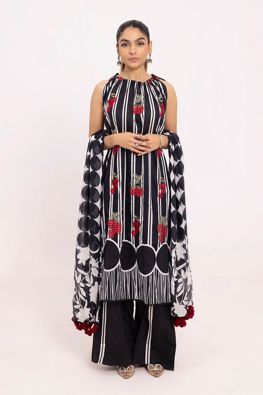 Tangerine By Gul Ahmed Embroidered Printed Summer Lawn'25 Unstitched 3pcs