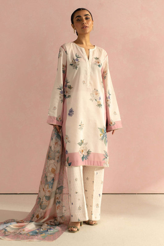 Coco By Zara Shahjahan Digital Printed Lawn Unstitched 3pcs - Jotey