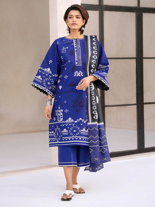 Bin Ilyas Summer Edit'25 Embroidered Lawn Unstitched 3pcs - Jotey