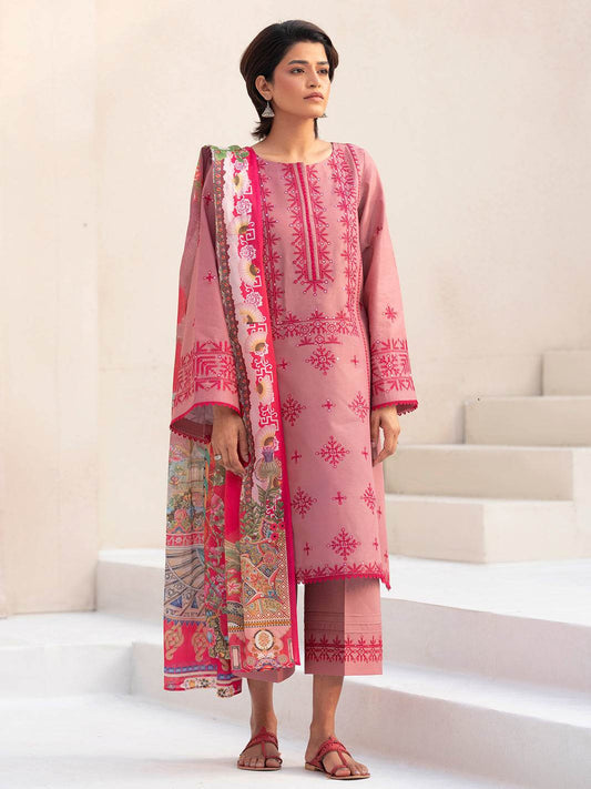 Bin Ilyas Summer Edit'25 Embroidered Lawn Unstitched 3pcs - Jotey