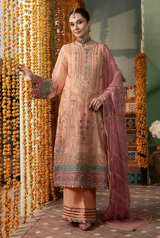 Rang-E-Mehfil Festive Unstitched Chiffon 3pcs - Jotey