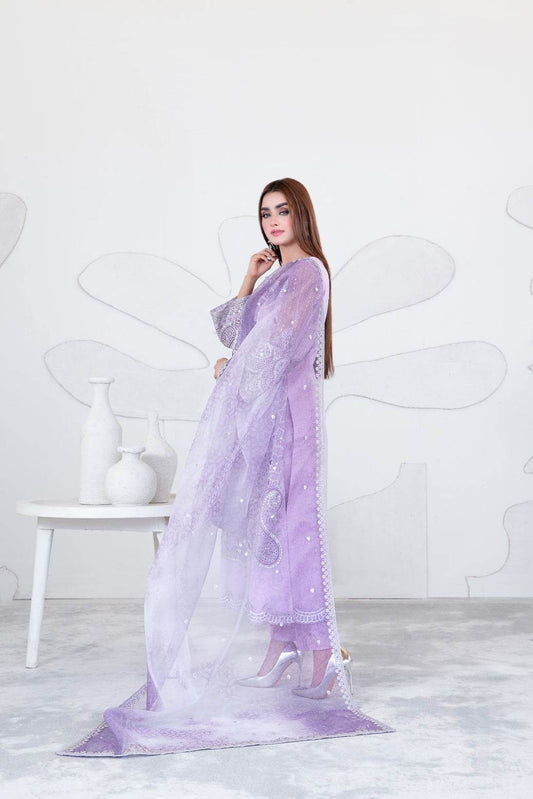 Gelareh By Tawakkal Fabrics Embroidered Unstitched 3pcs - Jotey