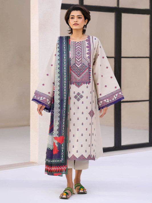 Bin Ilyas Summer Edit'25 Embroidered Lawn Unstitched 3pcs - Jotey