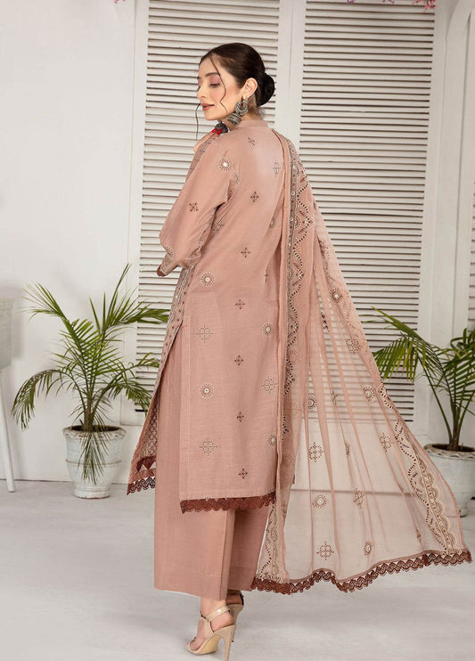 Sherine By Anaya Hoor Embroidered Lawn Unstitched 3pcs - Jotey