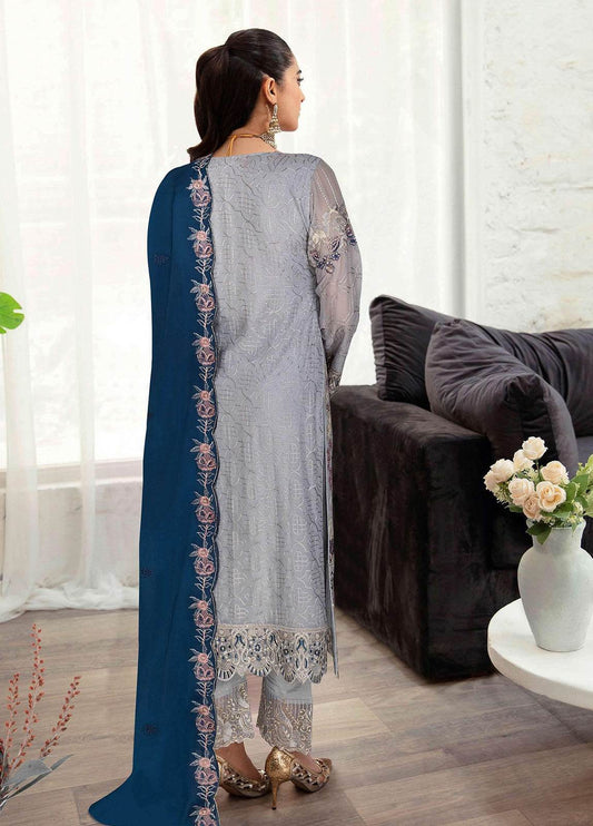 Sangeet By Ramsha Chiffon Unstitched 3pcs - Jotey