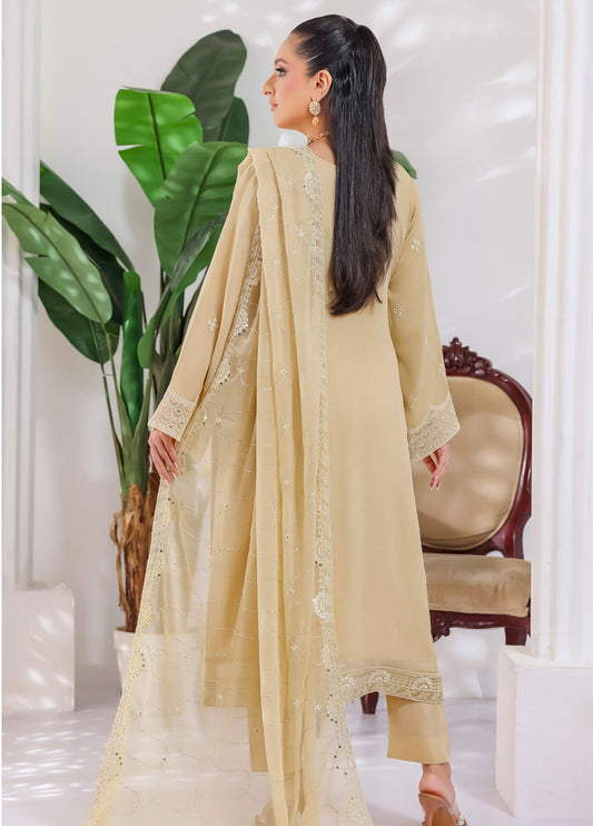 Manisha By Bin Hameed Luxury Embroidered Chiffon Unstitched 3 Piece
